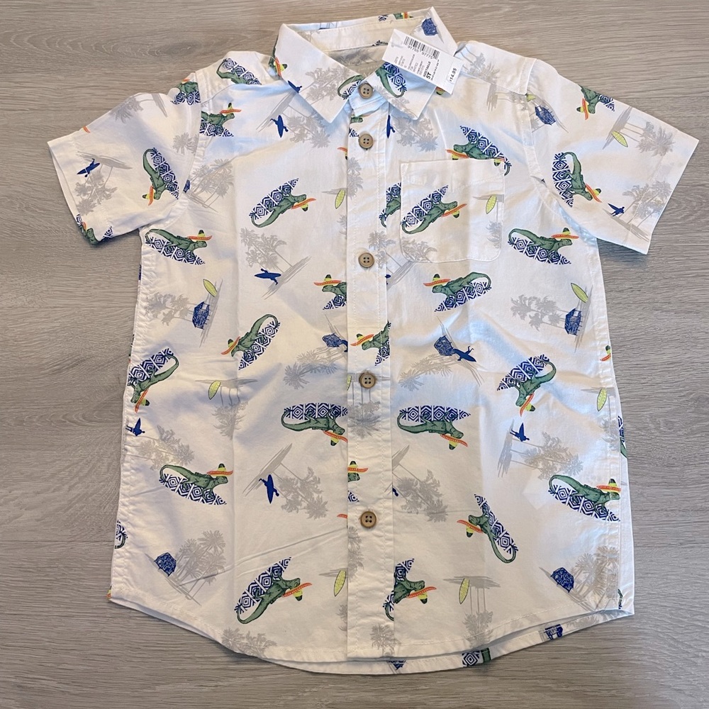 NEW childrens place boys button down shirt